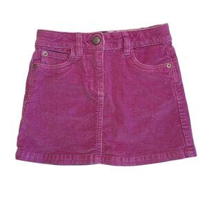 Mini Boden | kids Girl Purple & Pink Corduroy Mini Skirt Size 6-7